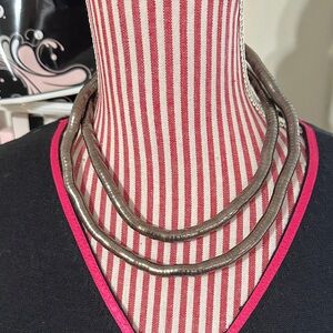 Vintage Bendable and Moldable Silver Necklace